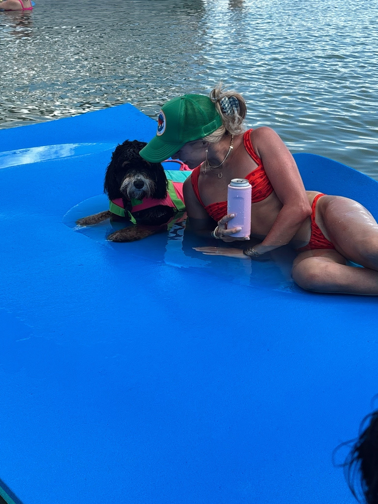 My bikini is size xs from Vacay Swim (I cannot link here) I’m wearing my @Aviator Nation trucker hat. My tennis necklace is @electricpicks and I’m wearing the milky body SPF @Coco & Eve

#LTKSwim #LTKSeasonal #LTKootd