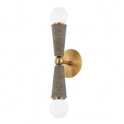 Troy Lighting Dax 2 - Light Sconce in  Patina Brass | Target
