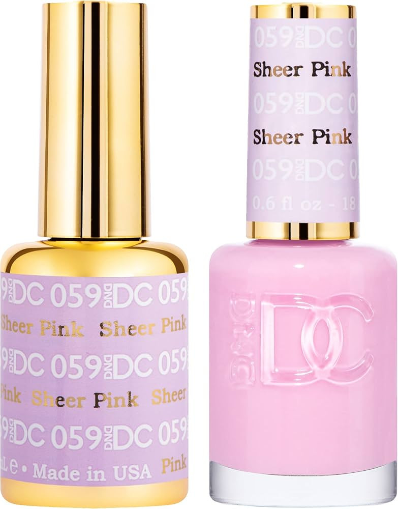 DND DC GEL DUO 059 SHEER PINK | Amazon (US)