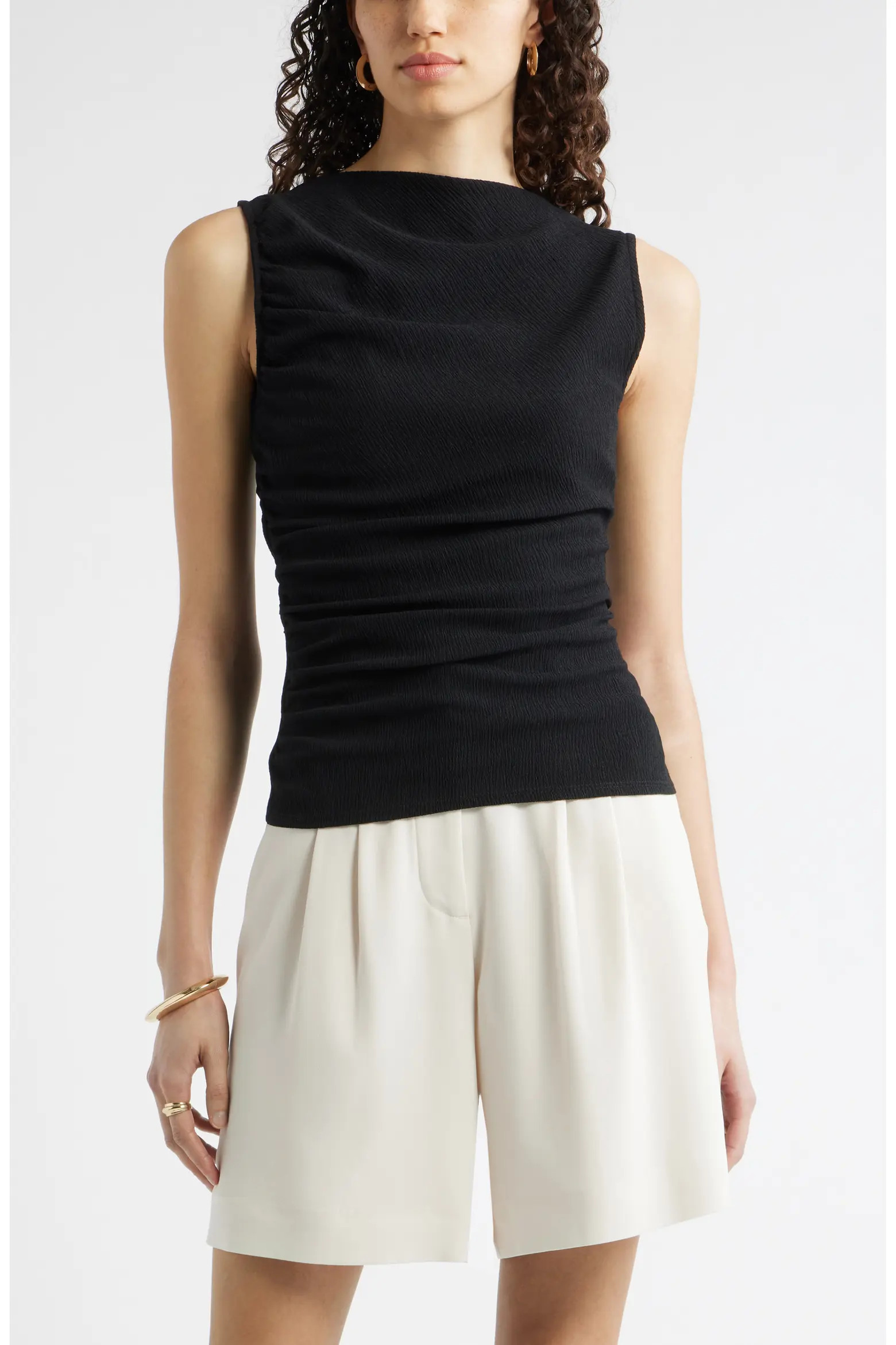 Nordstrom Ruched Sleeveless Top (Women) | Nordstrom | Nordstrom