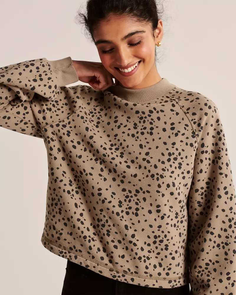 Mini Mockneck Sweatshirt | Abercrombie & Fitch US & UK