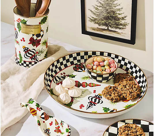 MacKenzie- Childs Deck the Halls Utensil Holder - QVC.com | QVC