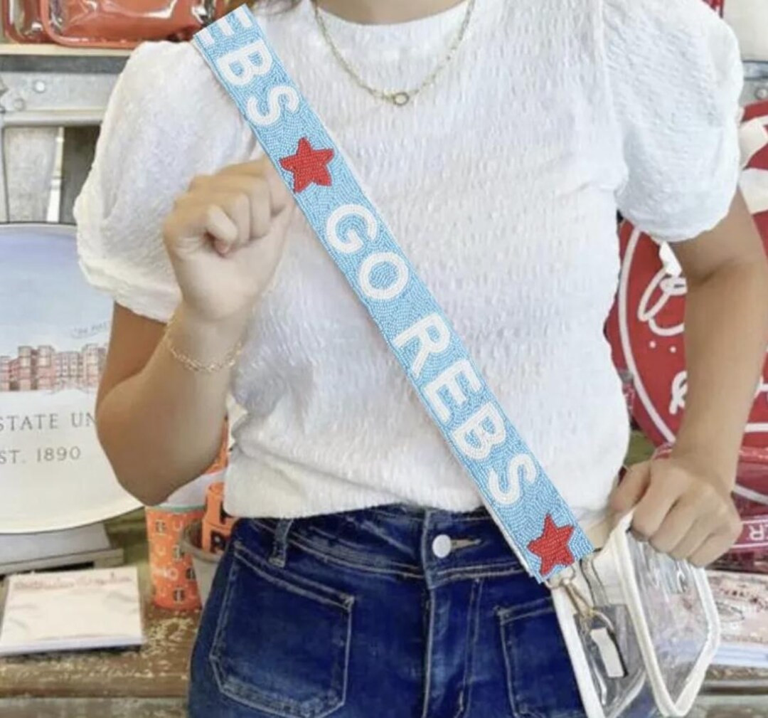 Ole Miss Beaded Purse Strap | Go Rebs Beaded Purse Strap | Ole Miss Game Day Outfit - Etsy | Etsy (US)