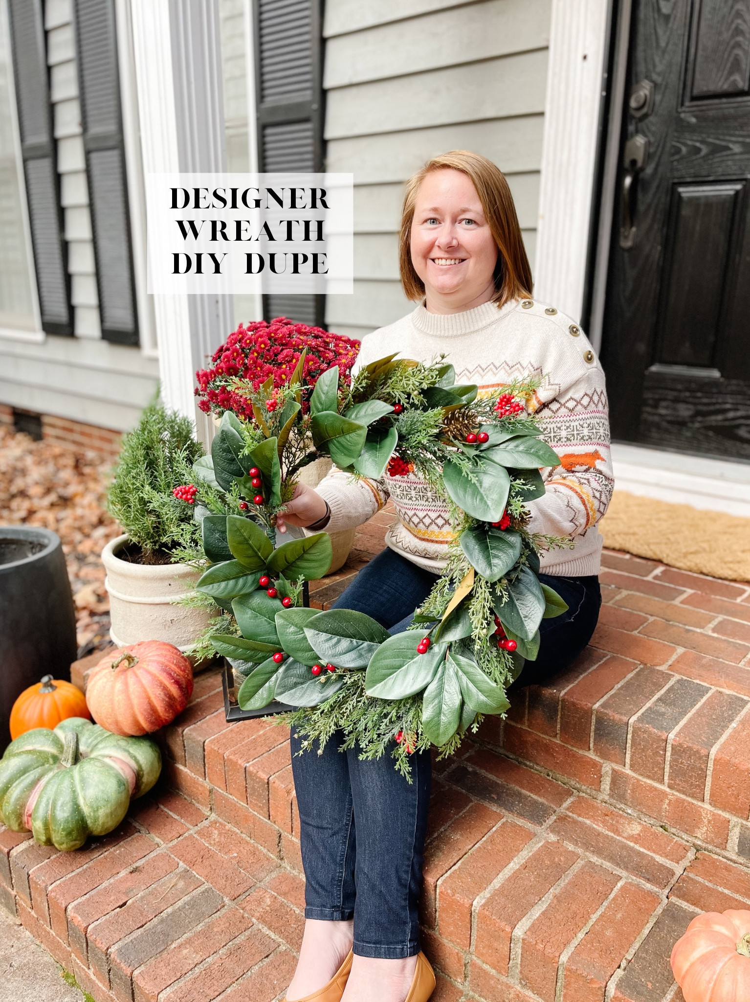 Magnolia wreath, Target, Michael’s, home decor, front porch decor, fall, winter, Christmas

➡️Supply List:

- $20 Magnolia Wreath from Target
- $5 Red Berry Picks from Target
- $13 each Cedar Stems from Michael’s (I used 3!)- mine has red berries, but online they show one with pine ones too! Use a coupon or grab on sale!
- Floral tape & wire (I used green, but the wreath backing is brown - so get brown!)

➡️Steps:

I’m no wreath making expert, the last wreath I made was during the burlap craze - remember that one?

I ditched the silver leaves on the magnolia wreath because, blech, they were ugly. Gold was fine though so I left it! (I thought about painting and tried to spray paint one leaf, but didn’t like it.) I also tried to hot glue stems in place and that didn’t work either.

Lay out the stems to get an idea of where they should go to add the perfect amount of fluff and cedar (or cypress!) to the wreath! Once you have them where you want them, start wrapping wire around the stems to hold them in place. I tried to do this without removing the stems again - it’s possible!

Once everything is wrapped with wire, wrap the wire and stems with floral tape at the base of the stem to secure it further. The floral tape will stick to itself when you press it. Don’t wrap the “leafy” parts of the cypress, just the stem to secure it to the wreath!

Then, tuck some of the berry picks into the tape or wrap those with wire/tape as well. I probably could have added more berries but I was running out of daylight!

Overall, this wreath cost about an hour of time while the kids were playing & around $40 using coupons & getting things on sale!

Comment “WREATH” below if you want the supply list, or head to our LTK page through the link in bio! Let me know if you give it a try! 

If you found this helpful, be sure to like, save, share, then follow along for more decorating hacks!


#LTKSeasonal #LTKHoliday #LTKhome