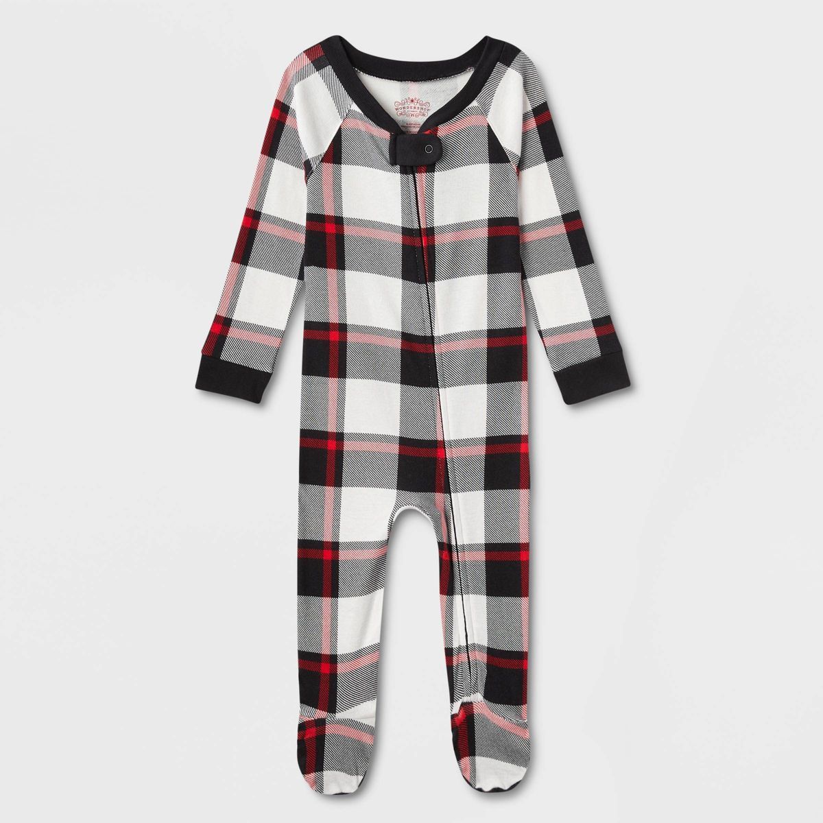 Baby Buffalo Check Matching Family Footed Pajama - Wondershop™ Black | Target
