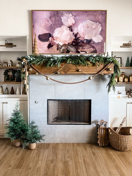 Christmas mantle decor
Mantle styling
Norfolk pine
Holiday inspo
Neutral Christmas 

#LTKHoliday #LTKSeasonal #LTKhome