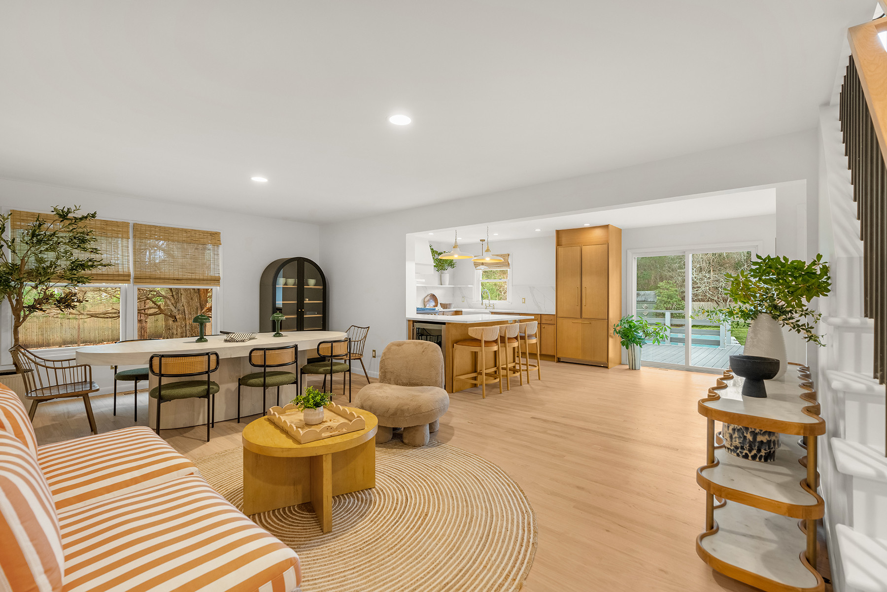 A mix of warm wood, soft neutrals, and a few deeper tones to keep this space from feeling flat.
Linked exact and similar pieces below. 

 #livingroominspo #interiorinspo #modernhome #LTKHome #LTKSaleAlert