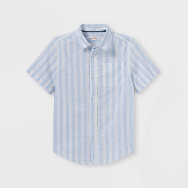 Boys' Woven Button-Down Short Sleeve Shirt - Cat & Jack™ | Target