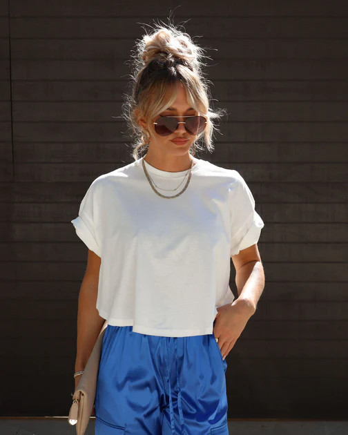 Jackson Cotton Tee - White | VICI