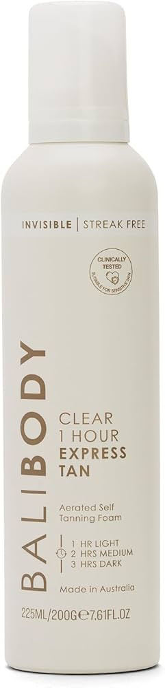 BALI BODY Clear 1 Hour Express Self Tanner – Fast-Acting, Weightless Self Tanner for Natural Br... | Amazon (US)
