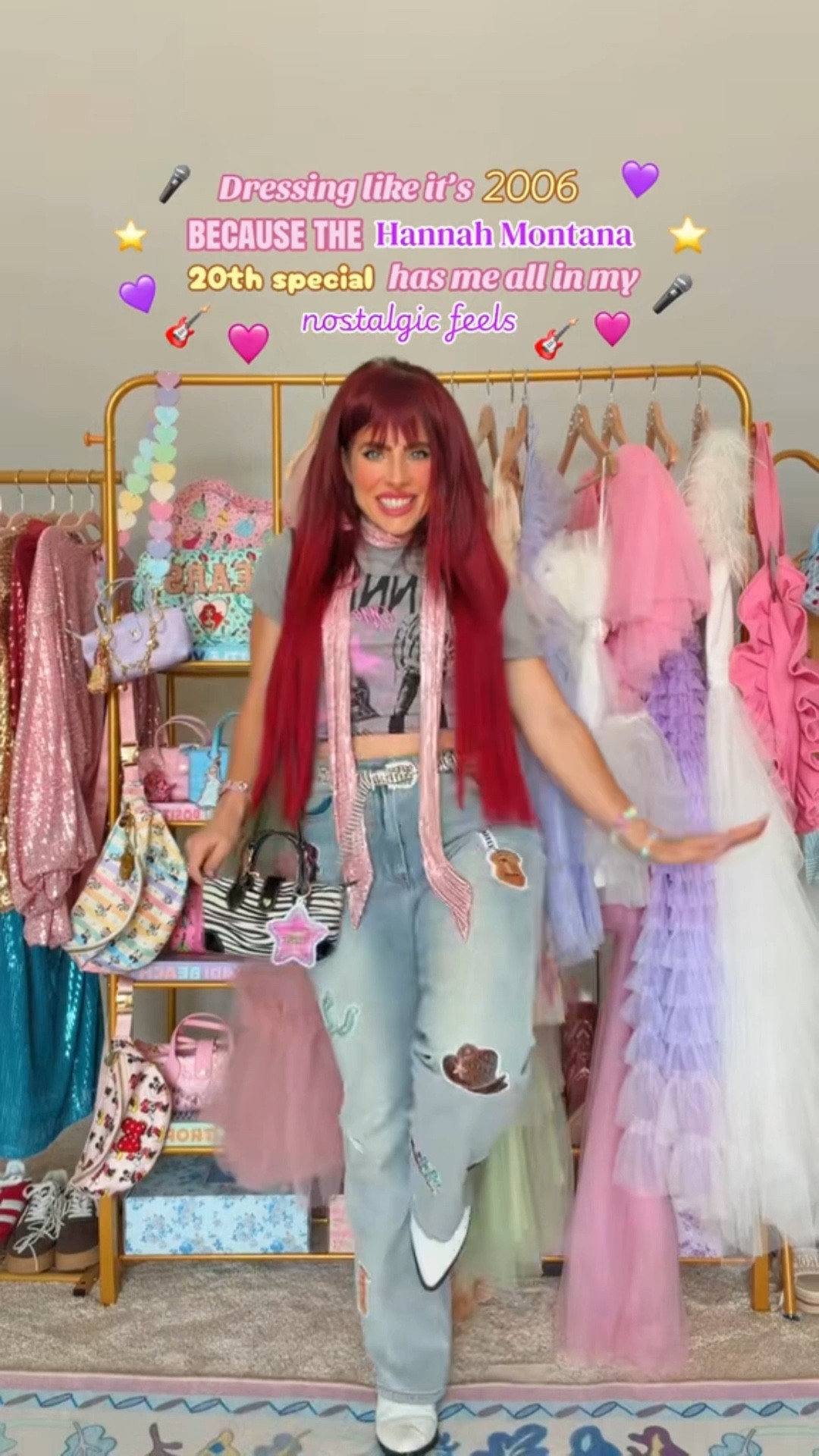 
￼ Hannah Montana 20th anniversary, Hannah Montana outfit outfit. Y2K outfit, disney girl, disney outfit, disney style, disney girl 

#LTKSaleAlert #LTKgrwm #LTKootd