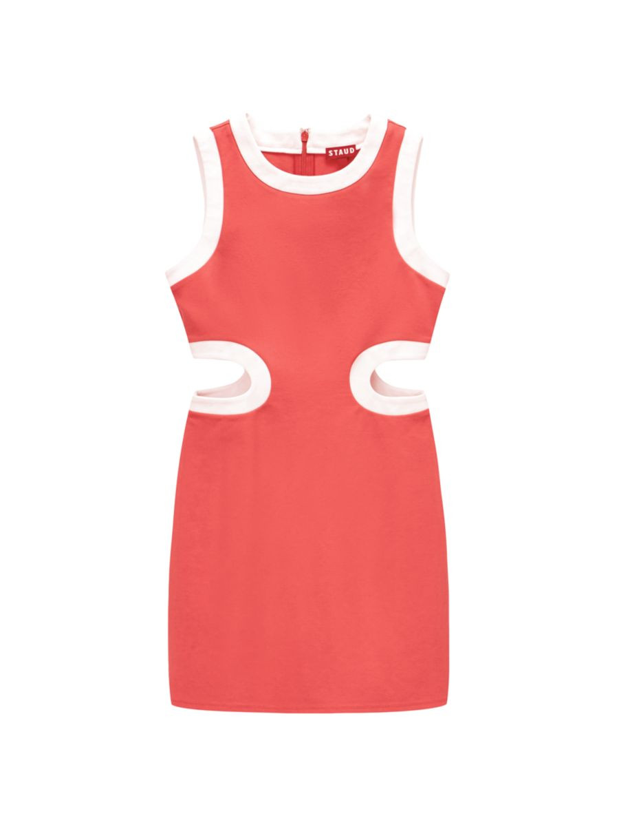 STAUD Dolce Cut-Out Minidress | Saks Fifth Avenue