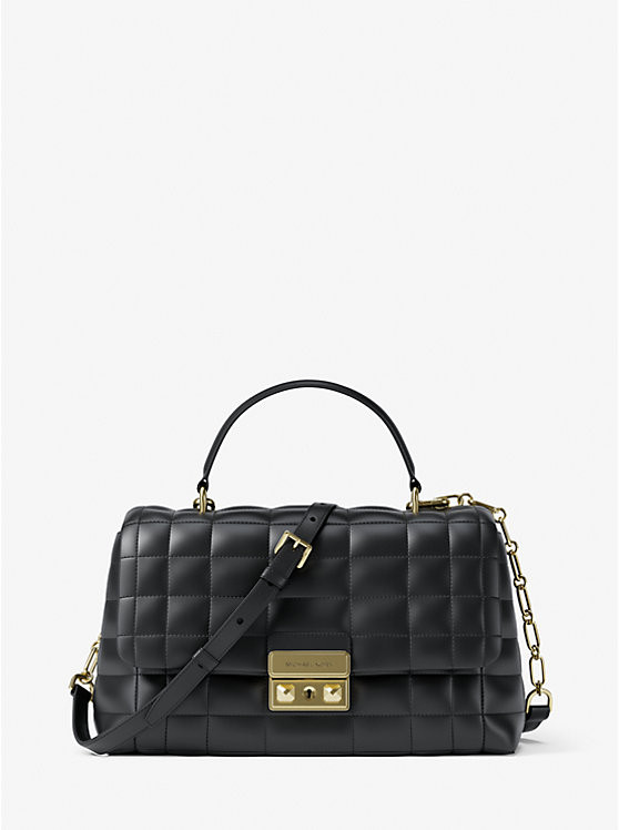 Tribeca Medium Quilted Leather Satchel | Michael Kors US
