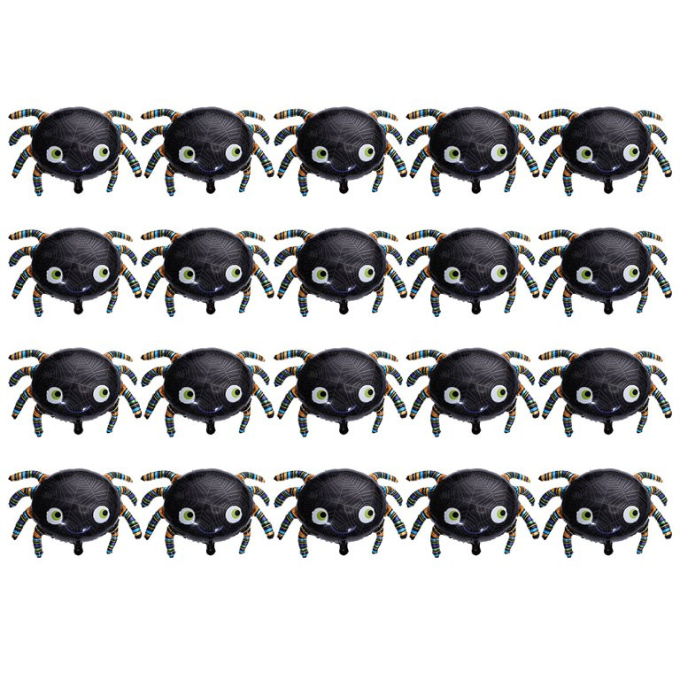 20pcs Halloween Spider Balloons Aluminium Film Balloons (Assorted Color) - Walmart.com | Walmart (US)