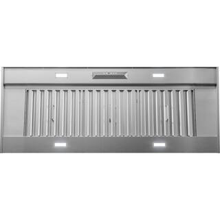 Monsoon II 60 in. 1200 CFM Insert Mount Range Hood with LED Light in Stainless Steel | The Home Depot