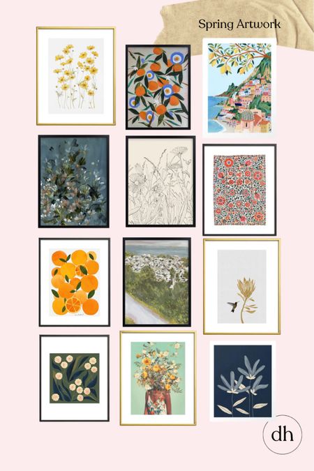 Spring artwork! Floral artwork that will pretty up your spaces.  

#LTKSeasonal #LTKhome #LTKfindsunder50