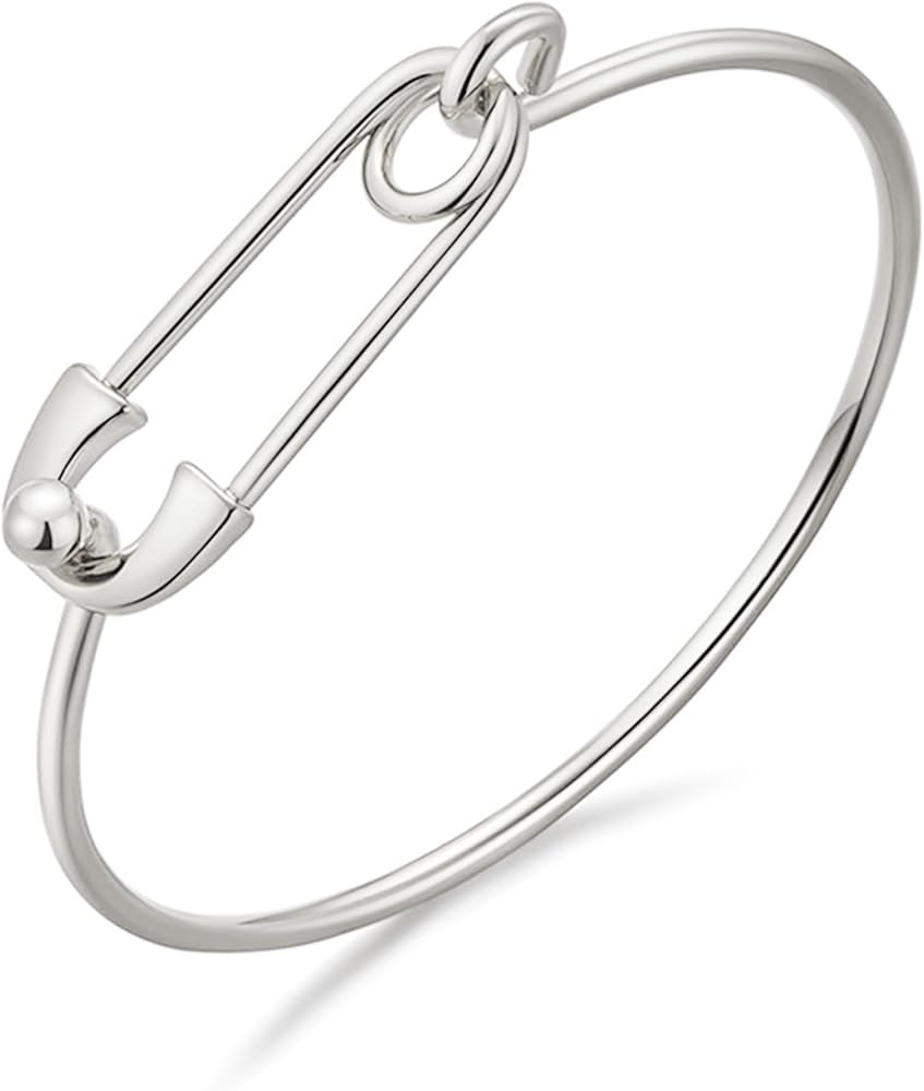 Gold Silver Link Bracelet for Women Simple Thin Bangle Bracelet Minimalist Jewelry | Amazon (US)