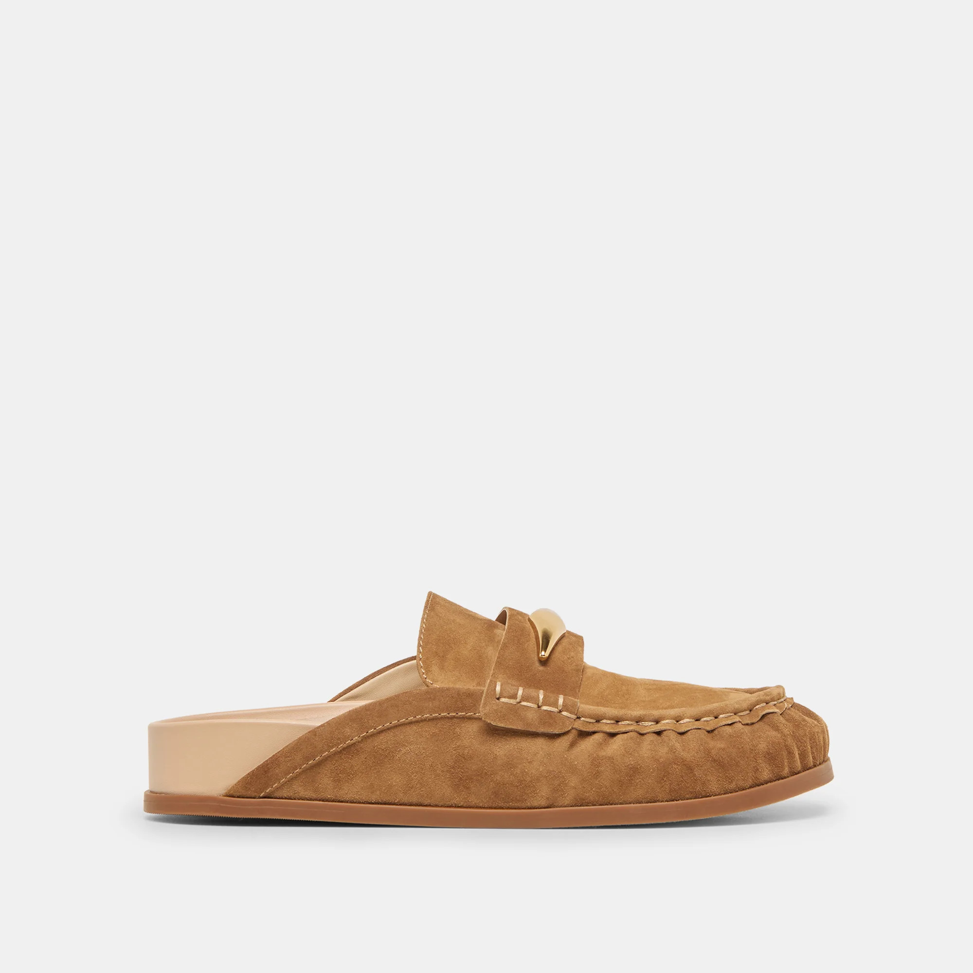 Jodero Flats Lt Brown Suede | DolceVita.com