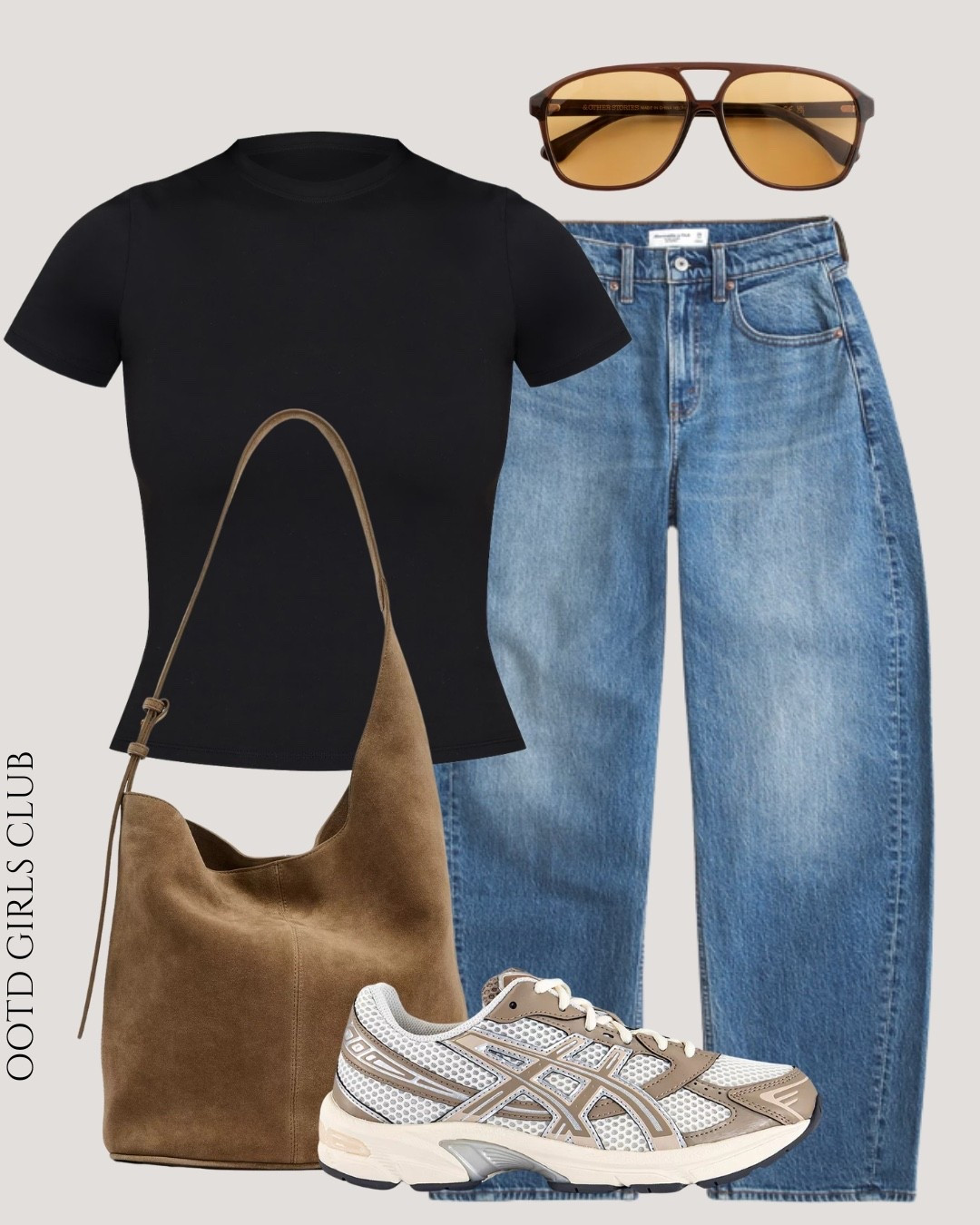 Everyday Spring casuals - barrel leg jeans @abercrombie #ltkxabercrombiedenim