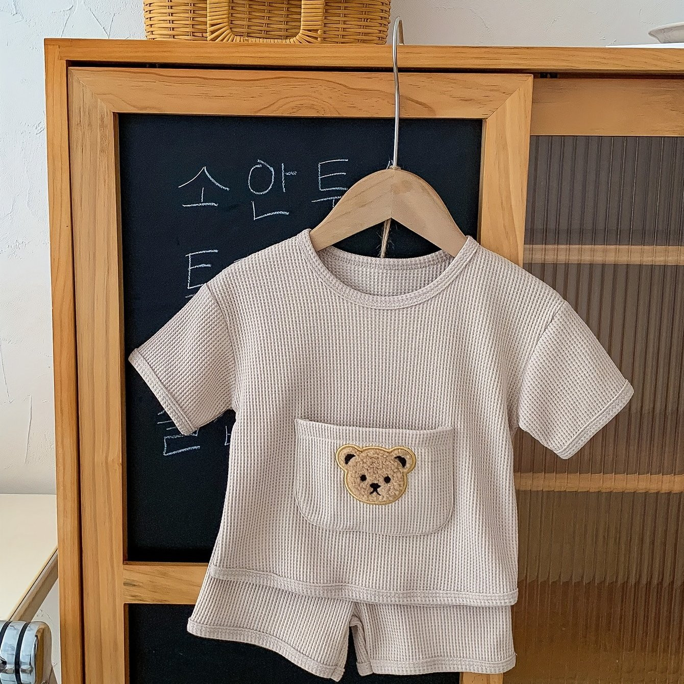Infant's Cute Waffle Summer Set Short Sleeve T shirt Bear - Temu | Temu Affiliate Program
