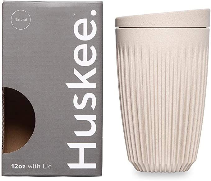 Amazon.com: Huskee Cup + Lid Natural (12oz): Home & Kitchen | Amazon (US)