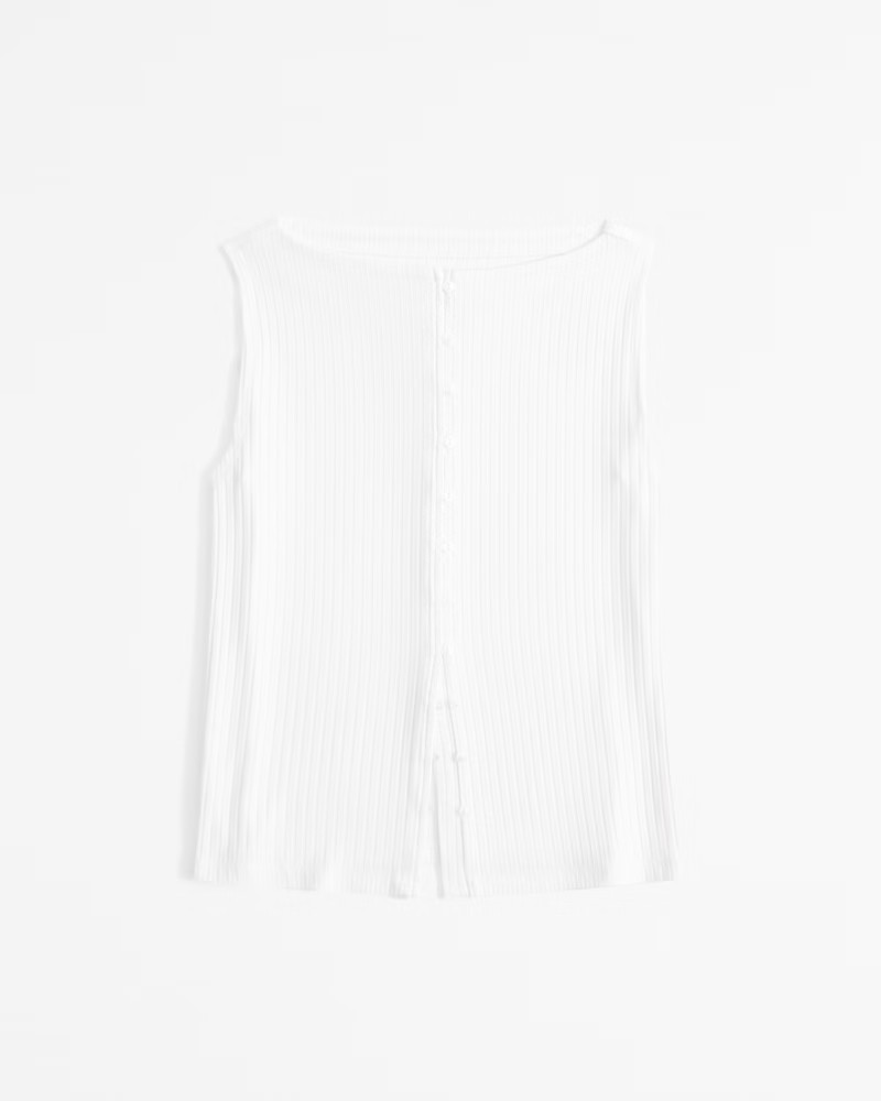 Women's Wide Rib Button-Through Slash Top | Women's New Arrivals | Abercrombie.com | Abercrombie & Fitch (US)