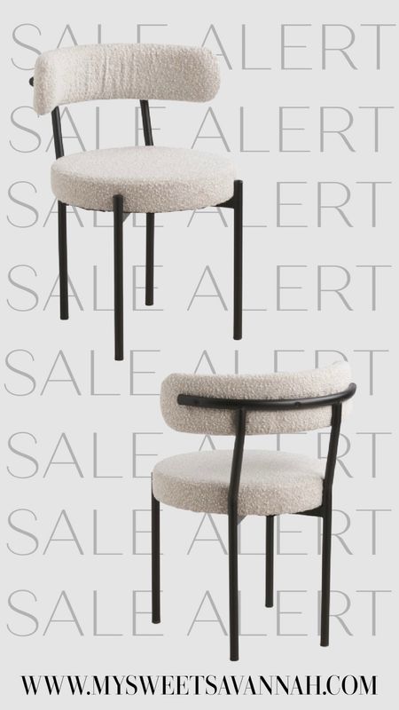 These beautiful designer boucle dining chairs are such a great price! Shop my looks for less here! Tj maxx
Home decor 
Neutral interiors 

#LTKsalealert #LTKhome #LTKstyletip
