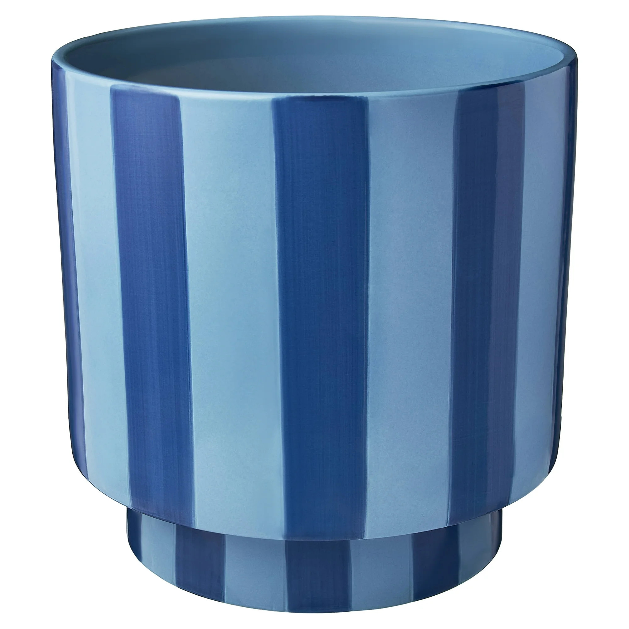 Mainstays Lauren Round Ceramic Planter 10" Blue Paradise Royal Blue | Walmart (US)