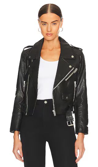 Joan Leather Jacket in Black | Revolve Clothing (Global)