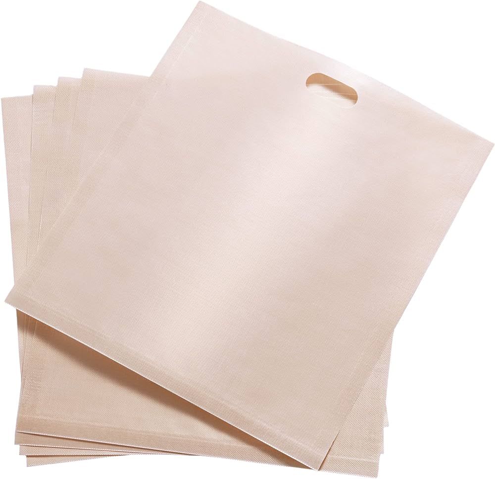 GOURMEO Permanent Toaster Bags, Set of 10, 17 x 19 cm, Baking Bags, Dishwasher Safe - Reusable Ba... | Amazon (US)