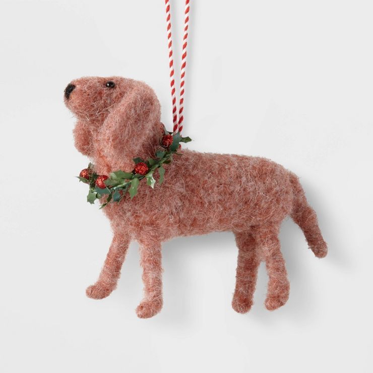 Felted Wool Dachshund Christmas Tree Ornament - Wondershop™ | Target