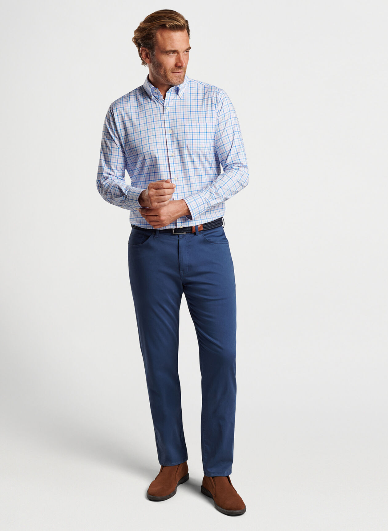 Cutler Cotton-Stretch Sport Shirt | Peter Millar