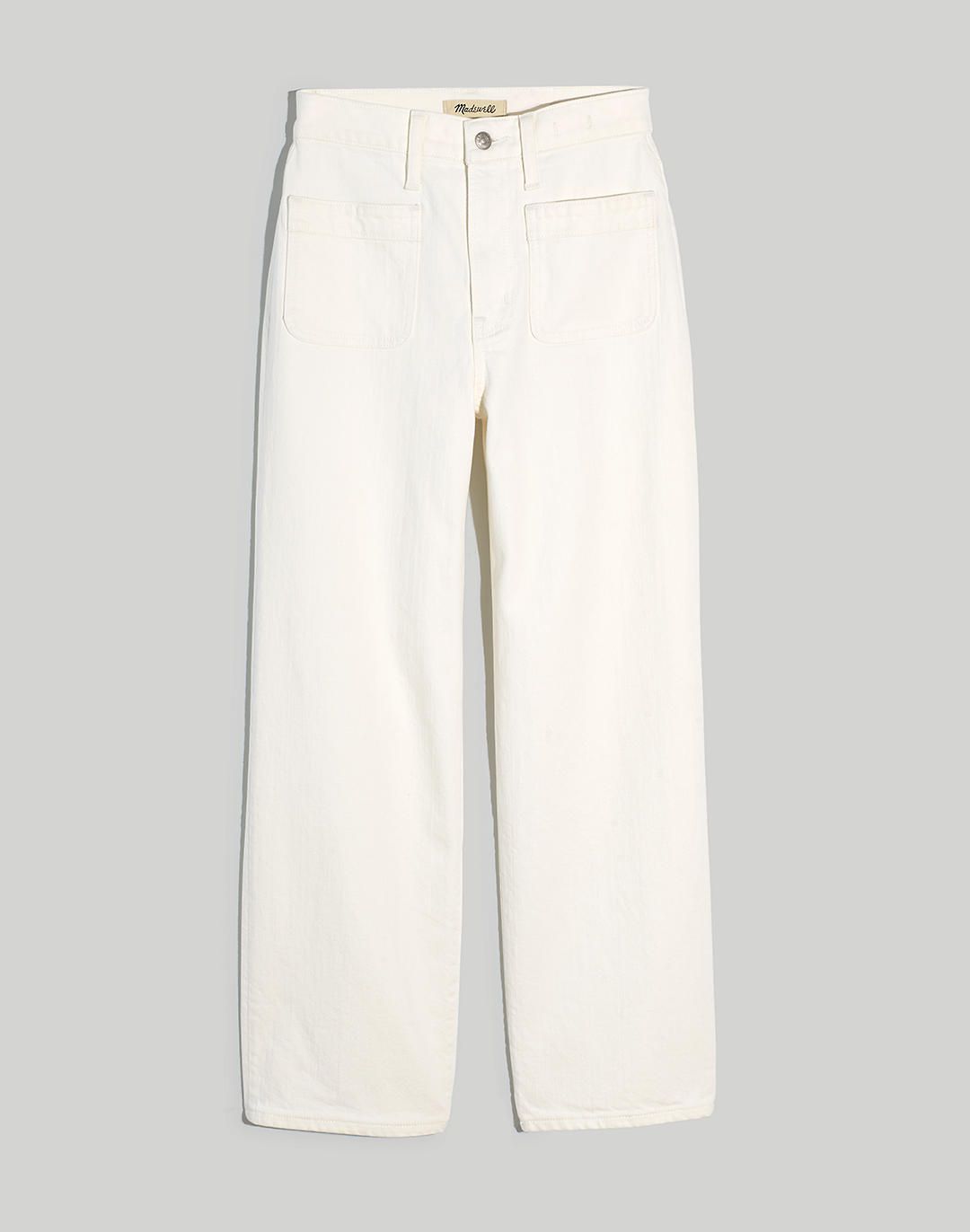 The Petite Perfect Vintage Wide-Leg Crop Jean in Tile White | Madewell
