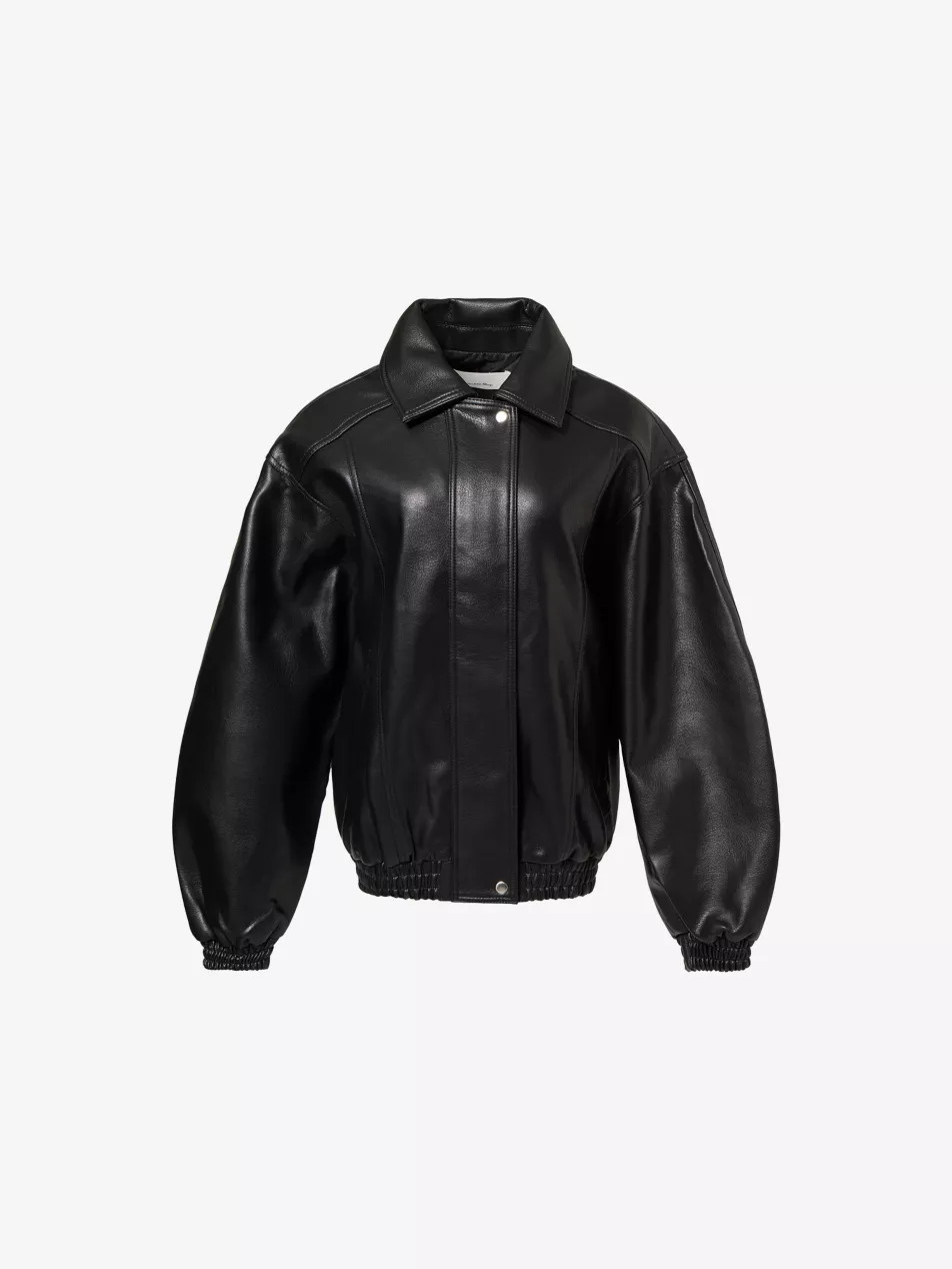 Prescott Oversized Leather Bomber Jacket | Selfridges