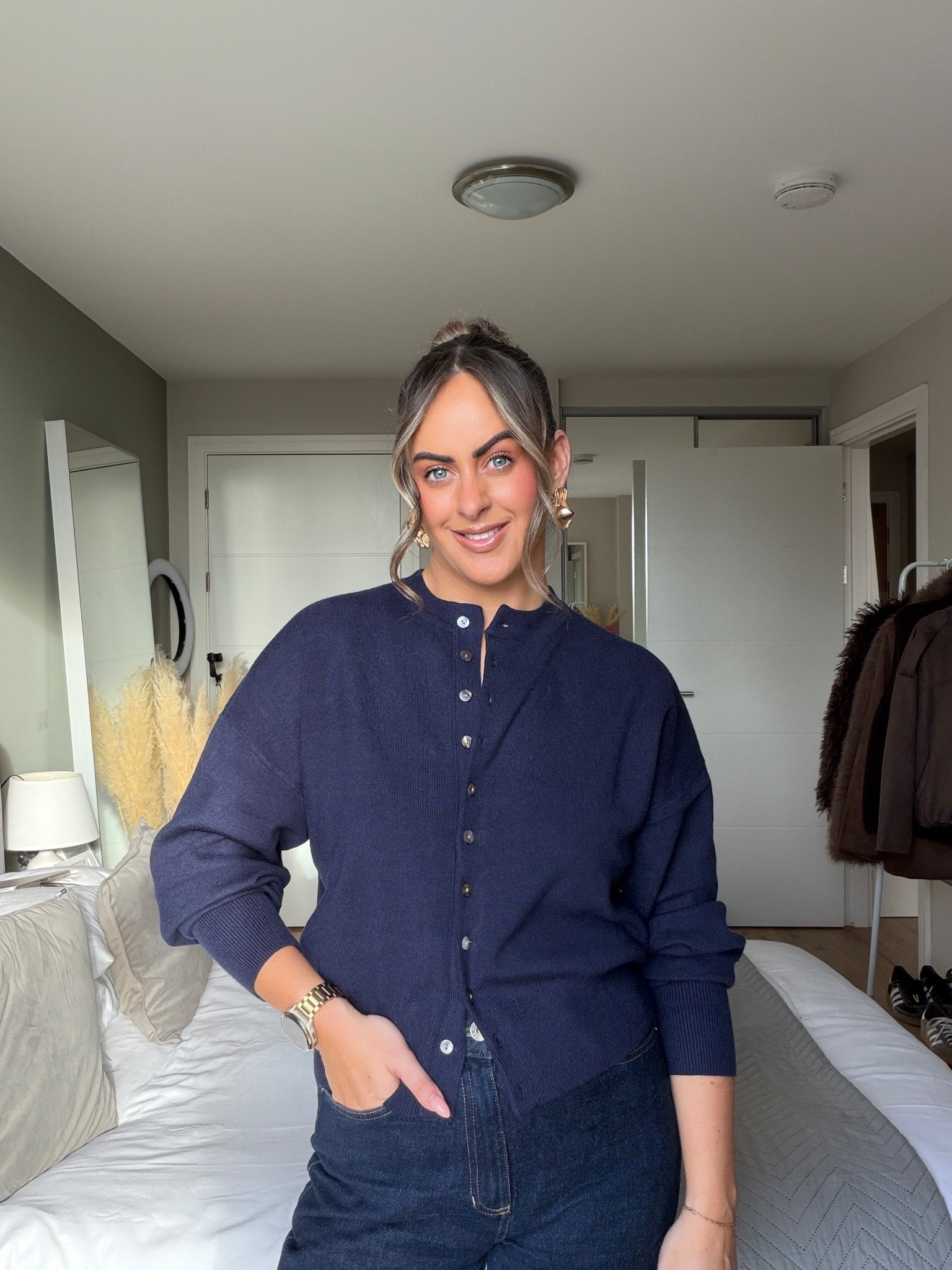 The cardigan I have in every colour! Use code STYLINKPLT to get it for £11.70!!! 

I wear a small! 

#LTKjeans #LTKwinter #LTKstyletip