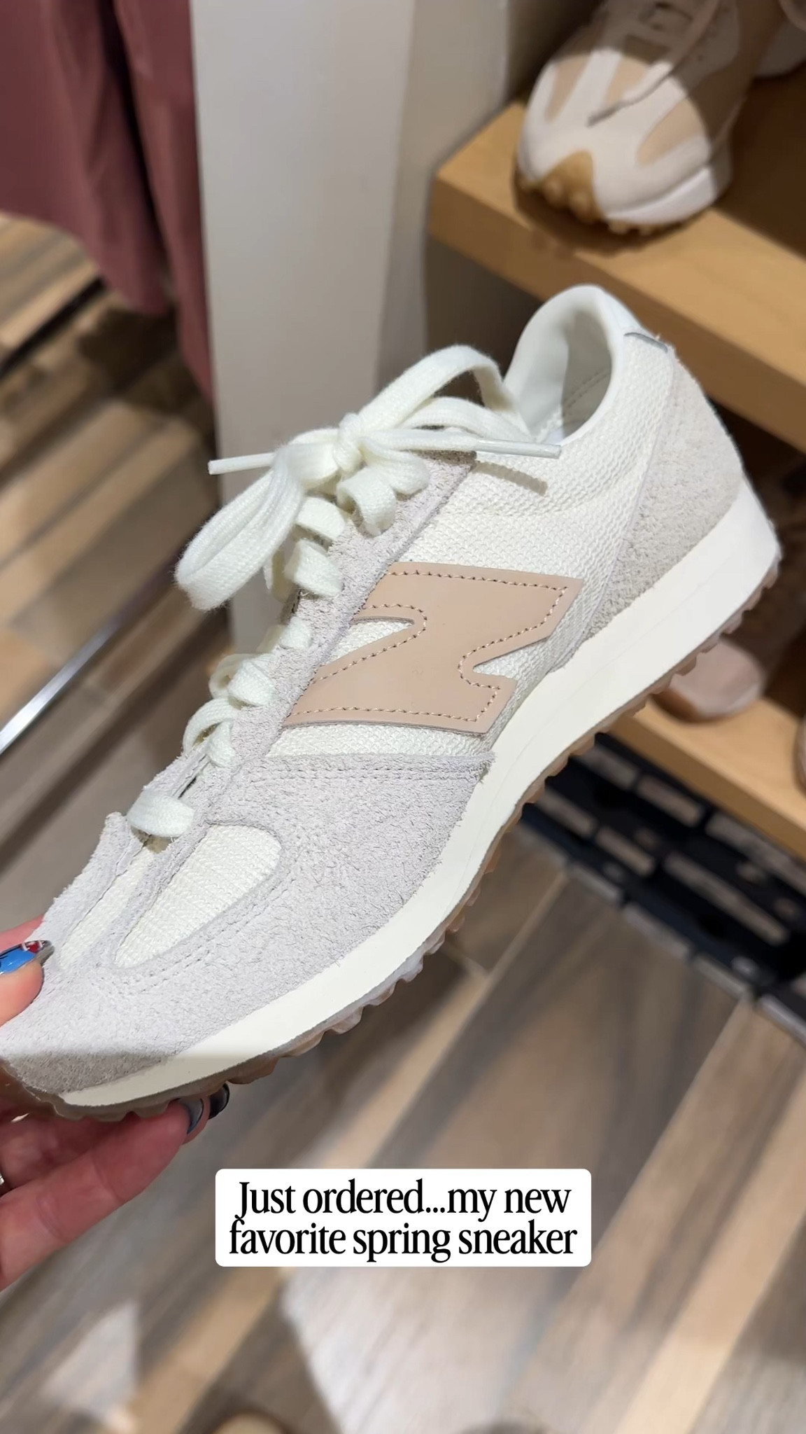 The perfect neutral spring sneaker, ordered immediately.  I sized up 1/2 a size from my other new balances, this style fits small.

#springshoes
#springsneakers #lifestylesneakers
#momstyle #sneakers #newbalance

#LTKmomlife #LTKOver40 #LTKTravel