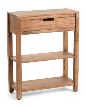 Solid Acacia Wood Accent Table | Furniture & Lighting | Marshalls | Marshalls