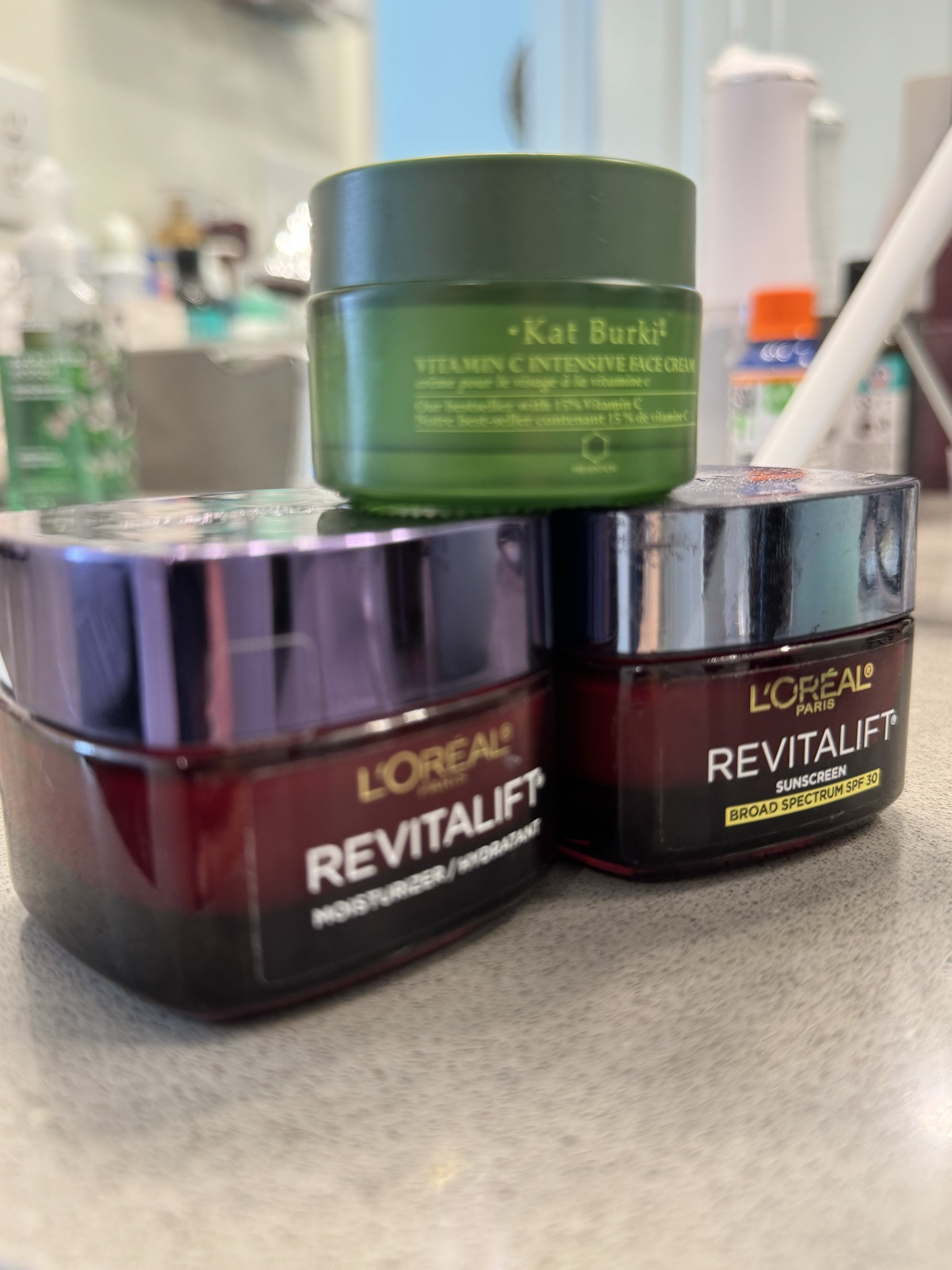 Morning skincare!! SPF ladies!!!!! #skincare #spf #vitaminc 

#LTKmomlife #LTKBeauty #LTKgrwm