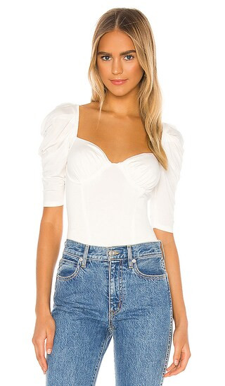 Savan Bodysuit in Ivory | Revolve Clothing (Global)
