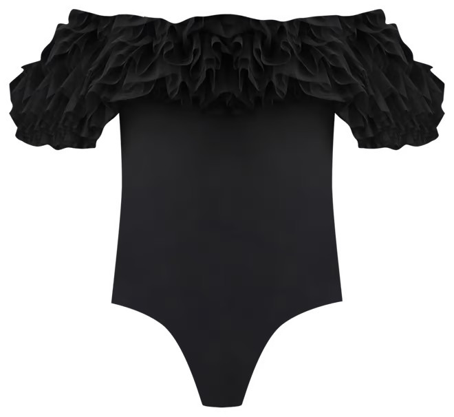 Big Love Tulle Off-the-Shoulder Bodysuit | Bloomingdale's (US)