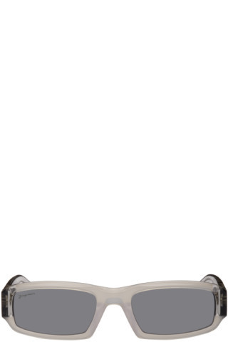 Jacquemus - Grey 'Les Lunettes Altù' Sunglasses | SSENSE