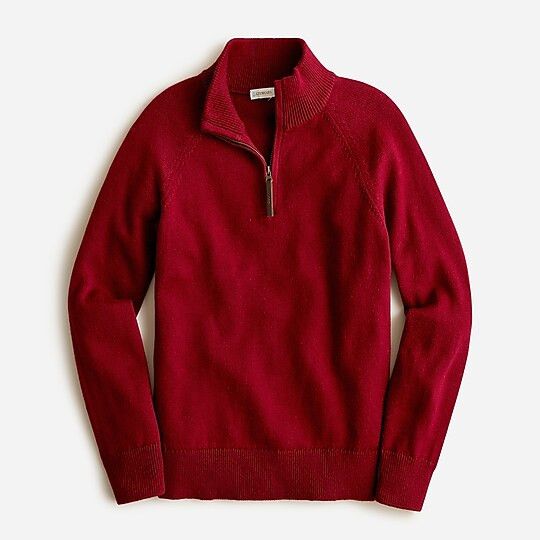 Kids' cotton-cashmere half-zip sweater | J.Crew US