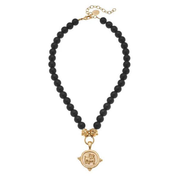 Bulldog Onyx Necklace | Susan Shaw