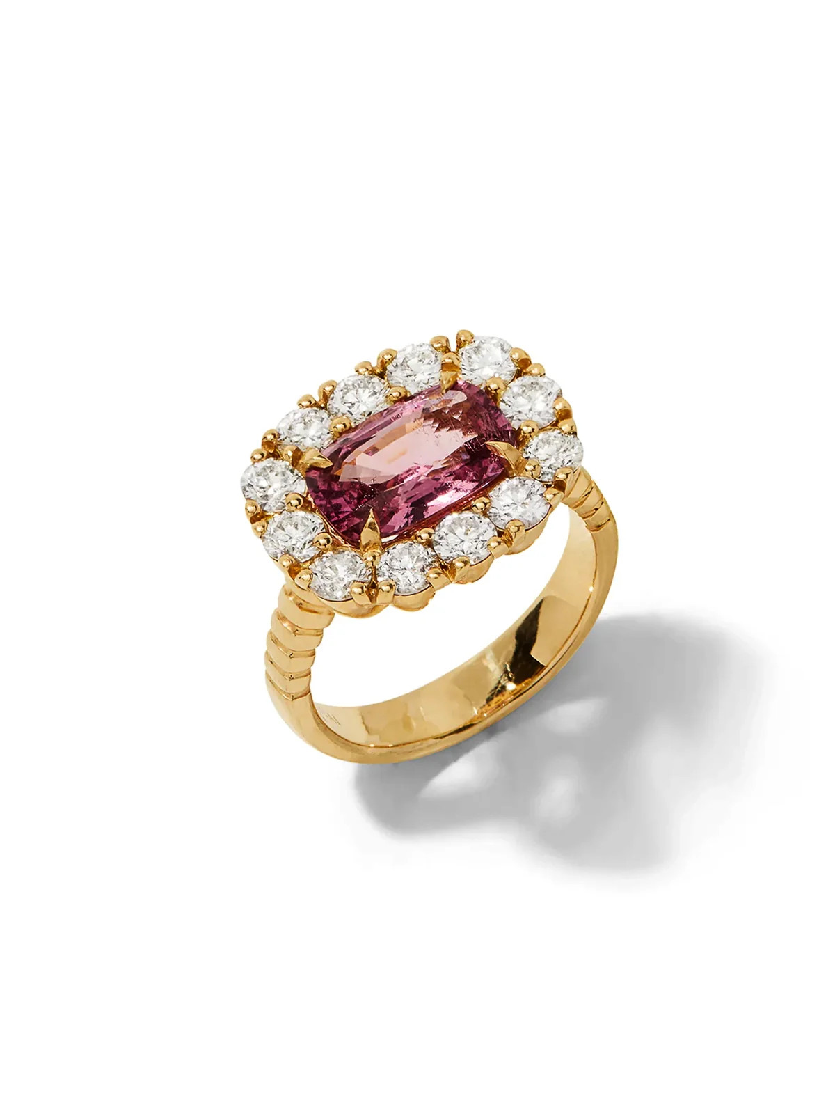 E/W Pink Spinel Diamond Heirloom Ring | YLANG 23