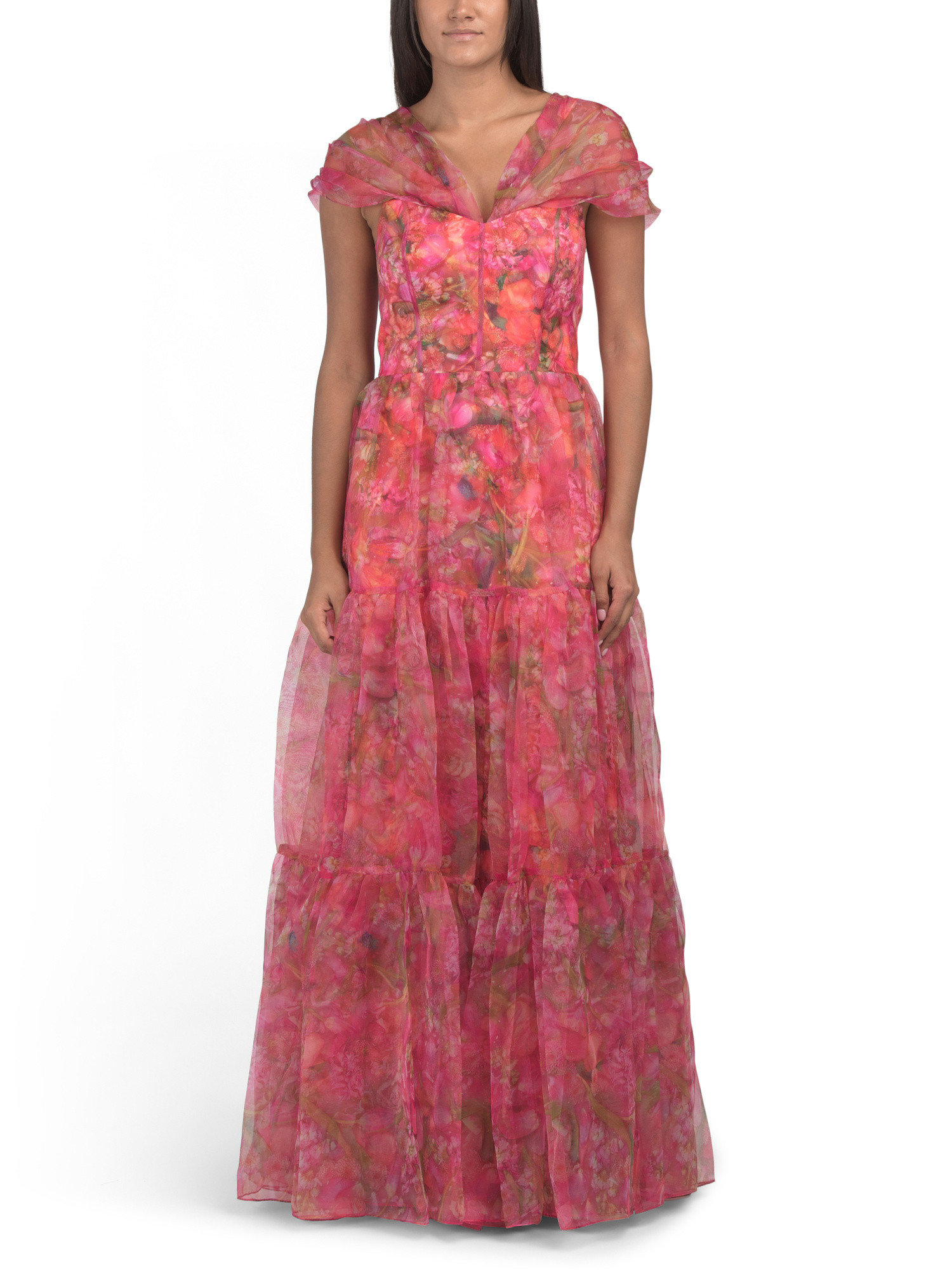 Tia Off The Shoulder Organza Gown | Formal Dresses | Marshalls | Marshalls