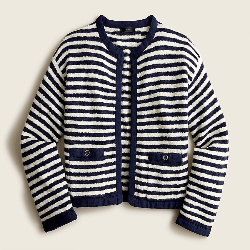 Open-front cardigan sweater in stripe | J. Crew US