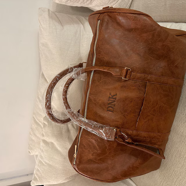 MAVERICK Men's Brown Leather Duffle Bag Birthday Gift for - Etsy | Etsy (US)