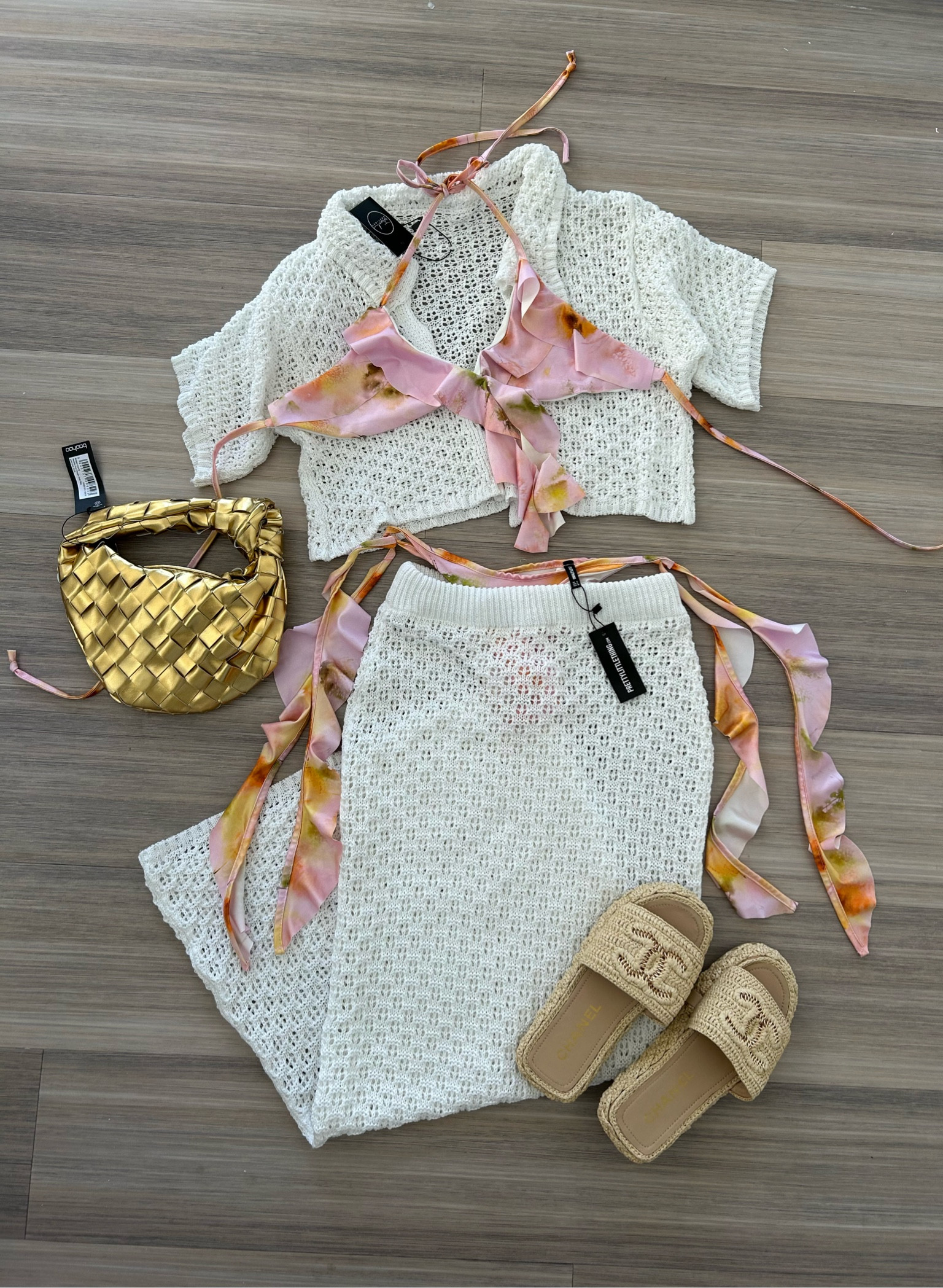 prettiest beach club outfit 🌸