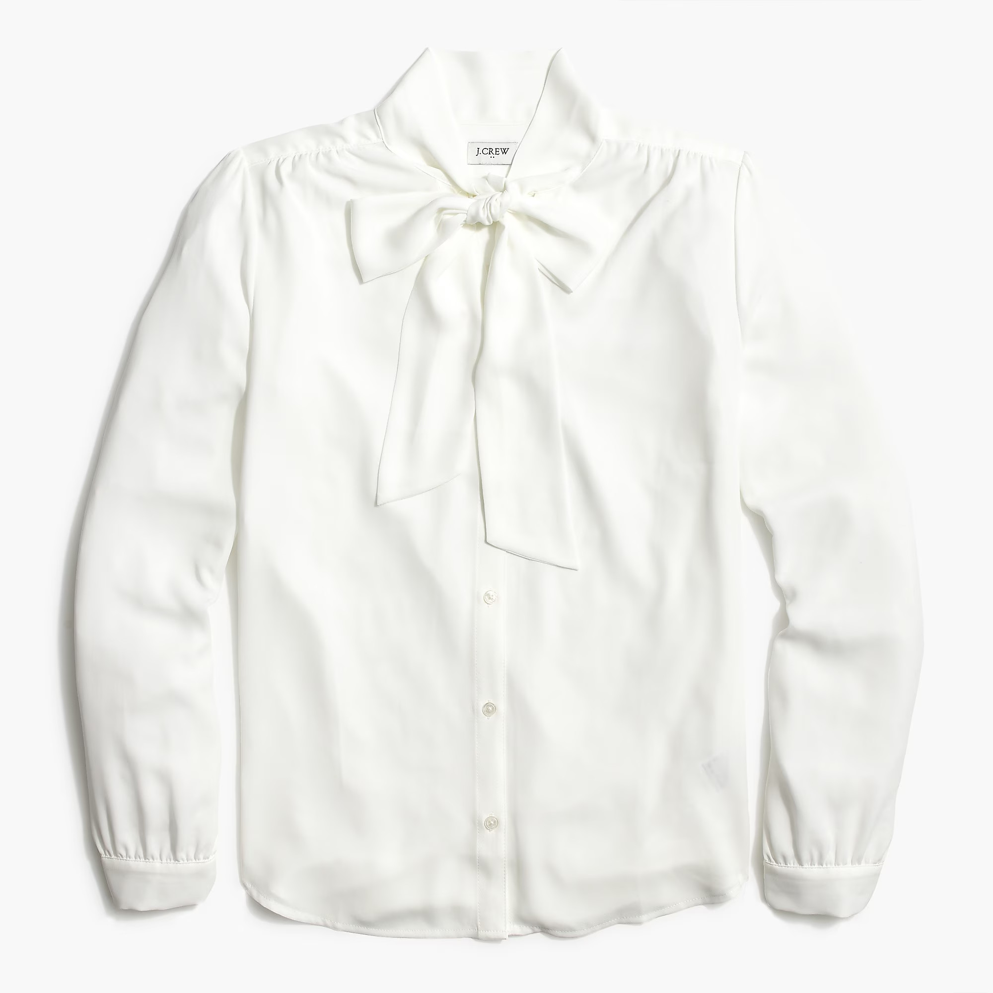 Long-sleeve bow top | J.Crew Factory