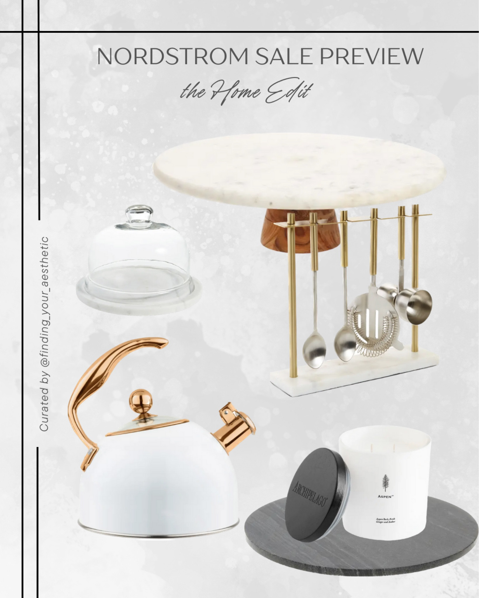 Nordstrom Anniversary Sale Home Finds for the Kitchen

White teapot, aesthetic tea kettle, dessert cloche, glass cloche, lazy Susan, marble serving board, modern barware, cocktail set, marble dessert stand, cake stand marble, sale kitchen gadgets, neutral home, aesthetic home

#LTKsalealert #LTKhome #LTKxNSale
